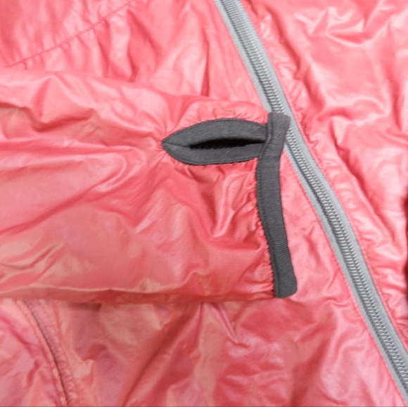 VINTAGE Khumbu ASAR Jacket Mens Size Large Red Mesh Lined Windbreaker Hooded - Picture 5 of 14